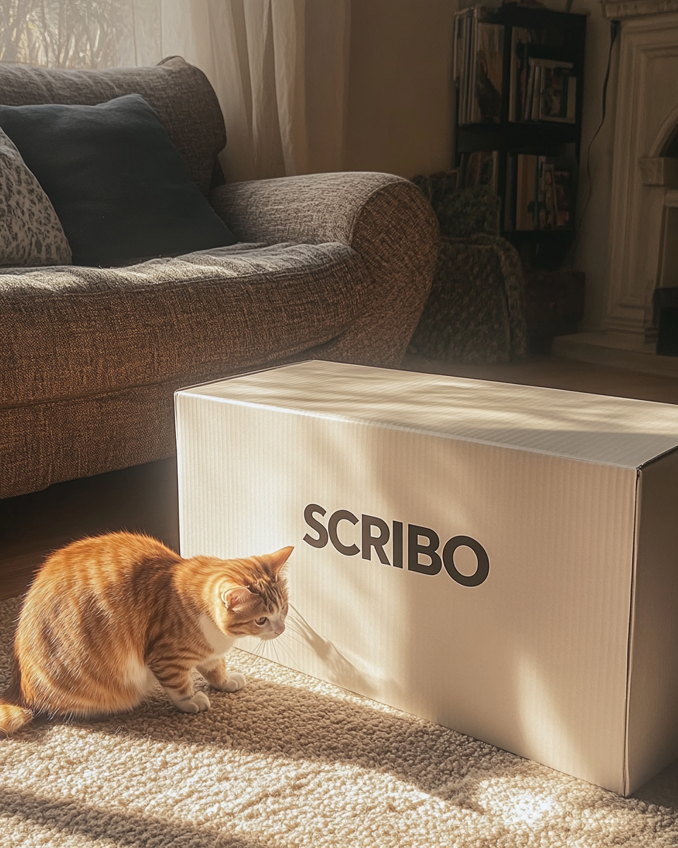 SCRIBO box arriving at home